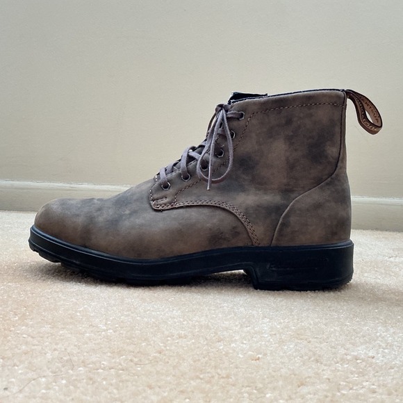 Blundstone Lace Australian Chukka Boots Rustic Brown Genuine Leather Womens 5.5 - Picture 4 of 10